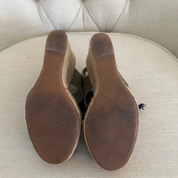 Tory Burch Wedge Espadrille Sandals size 6.5